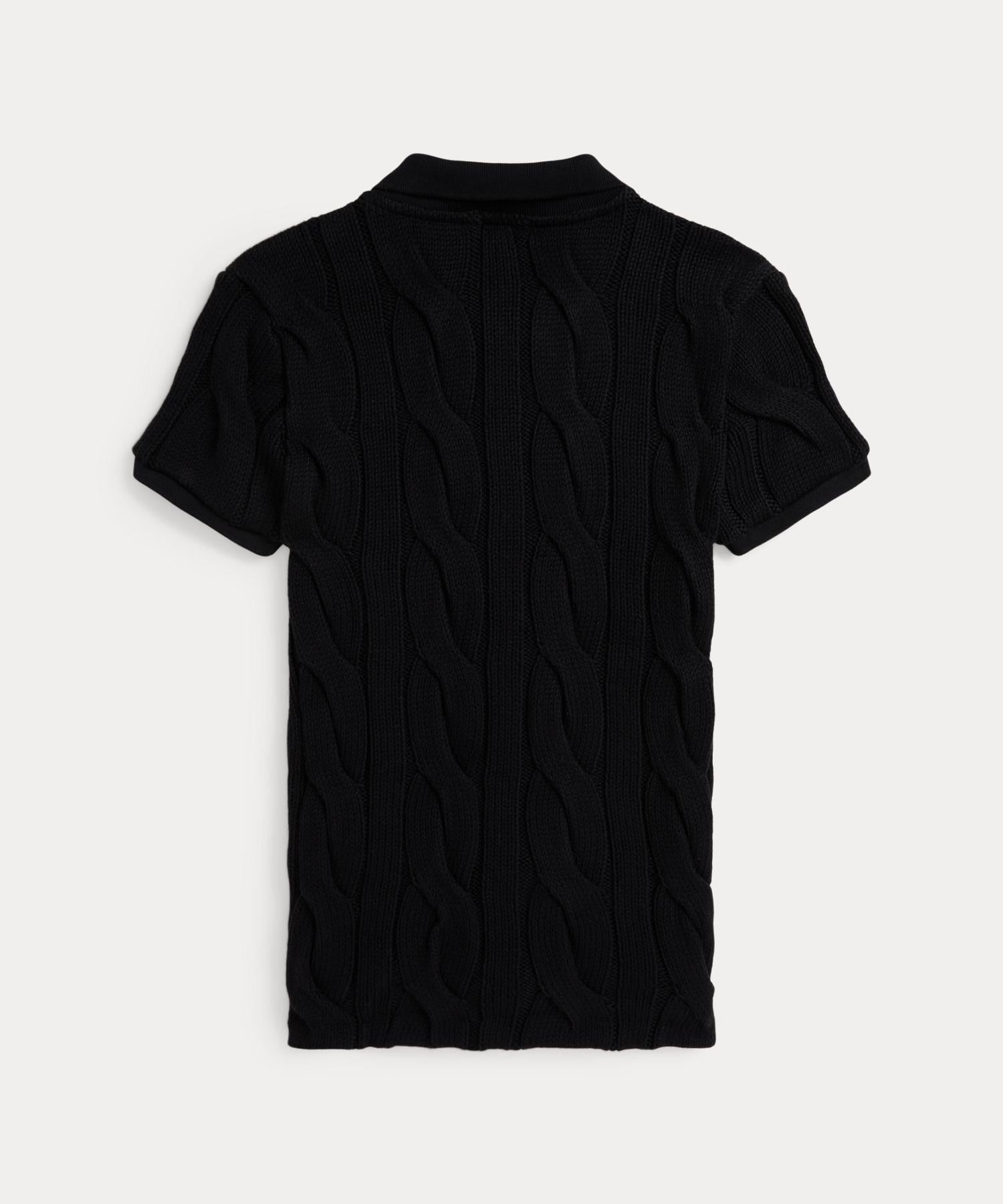 Polo Ralph Lauren POLO RALPH LAUREN cable knit cotton polo shirt