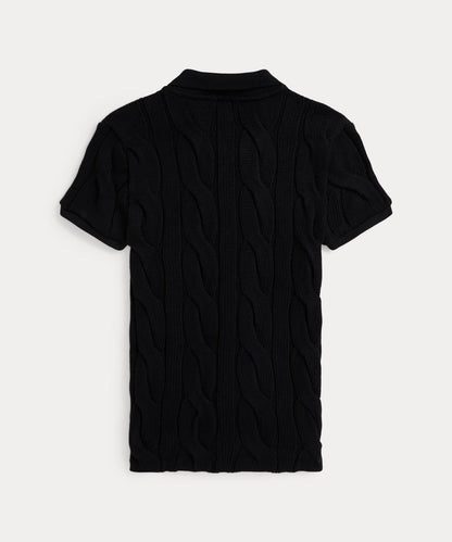 Polo Ralph Lauren POLO RALPH LAUREN cable knit cotton polo shirt