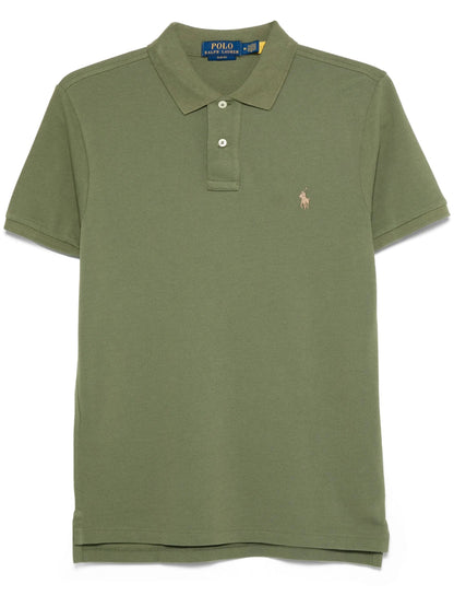 Slim Fit Mesh Polo Shirt