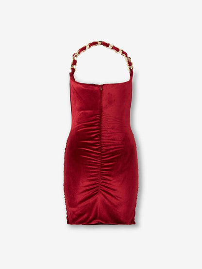 Balmain Velvet Mini Dress