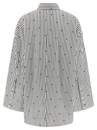 Rotate Birger Christensen 'Poplin Oversized Striped' Shirt